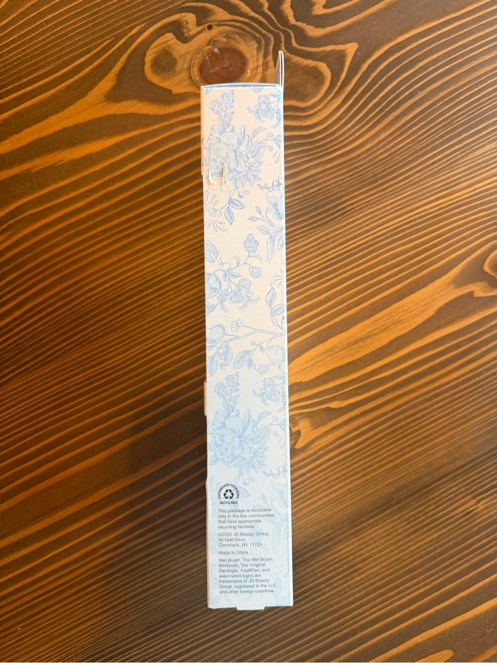 Wet Brush Original Detangler - Blue Floral on White